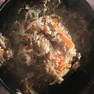 真鱈子、白滝、にんじんの醤油煮